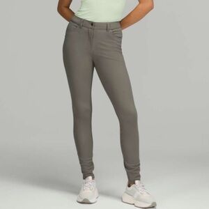 Lululemon City Sleek Slim-Fit 5 Pocket High-Rise Pant
Grey Sage size 26